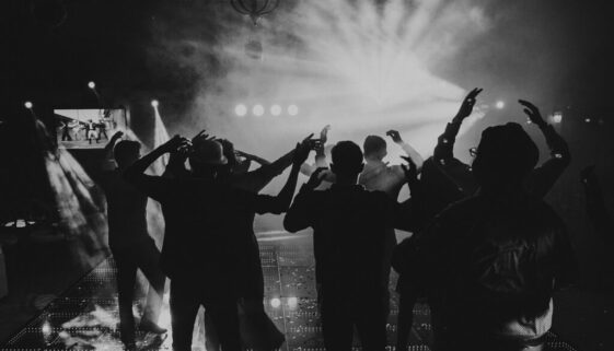 black and white people night party 4550471