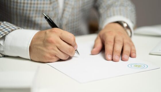 man sign paper write document 5710164